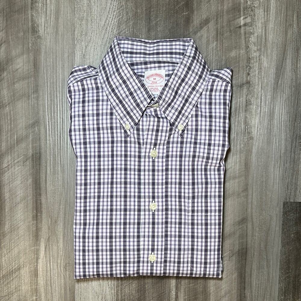 Brooks Brothers 346 Plaid Long Sleeve Button Down - Medium